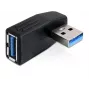 DeLOCK 65341 USB 3.0 pagarinātājs ar 90° leņķi, melns