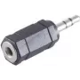 ShiverPeaks BS57016 Vadu savienotājs 3.5 mm Melns Vīrišķais/Sieviešu