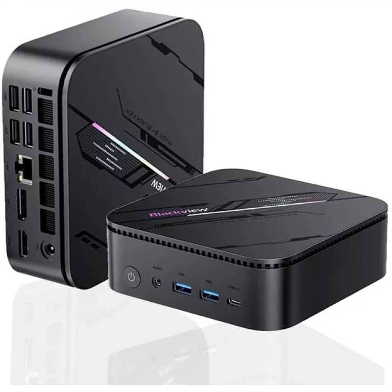 Mini dators Blackview MP100 Pro I5-12450H 16GB 512GB W11 PRO Melns