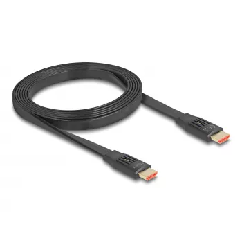 DeLOCK HDMI kabelis 2m Type A vīrietis-vīrietis 48 Gbit/s Melns
