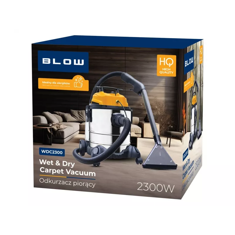 BLOW WDC2300 putekļsūcējs ar mazgāšanas funkciju