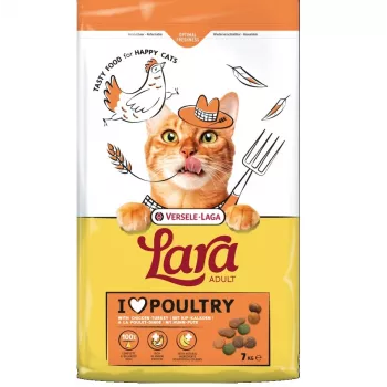 VERSELE-LAGA Lara Adult Turkey with chicken - sausā barība kaķiem - 7kg