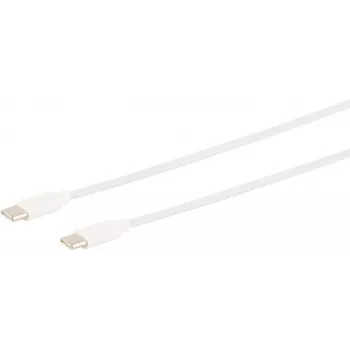 USB kabelis S/CONN 14-12052 USB 2.0 1.5 m USB-C Balts