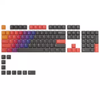 Glorious GPBT Keycaps - 114 PBT Tastenkappen, ANSI, US-Layout - Celestial Fire (GLO-KC-GPBT-CF)
