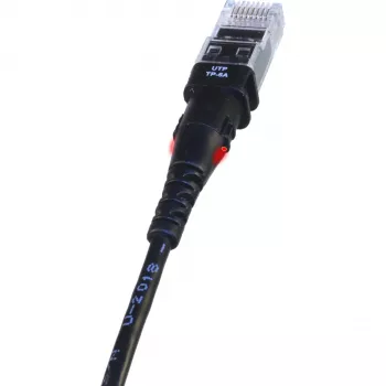Patchsee TP-6A-U/8 Ethernet Patch vads melns