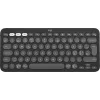 Logitech Pebble Keys 2 K380s - Bezvadu tastatūra - Bluetooth LE - QWERTY - Nordic (dāņu/somu/norvēģu/zviedru) - tonālais grafīts (920-011879)