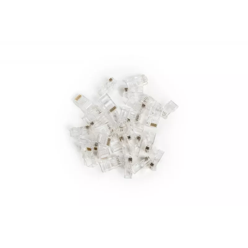 RJ45 vadu savienotājs Digitus X-ML-6U-EZ caurspīdīgs vīriešu 100 gab.