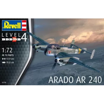 Plastmasas modeļa komplekts REVELL Arado AR-240 1/72 mērogs — lidmašīnas saliekamais modelis
