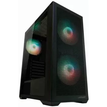 LC-Power korpuss Midi ATX Gaming 717B - Meshwork_L Dark - bez barošanas bloka - ATX