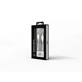 USB kabelis GEMBIRD 1.5 m — CC-USB2S-CM8PM-1.5M-W, USB A vīrišķais uz USB Mini-B 8 kontaktu