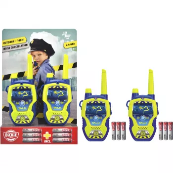 Radiostaciju komplekts Dickie Police 2.4 GHz, 2 gab., modelis 201118197