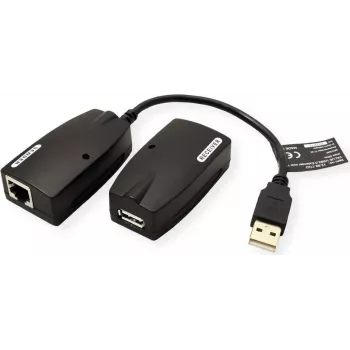 VALUE 12.99.1123 USB-A – RJ-45 tīkla adapteris melns