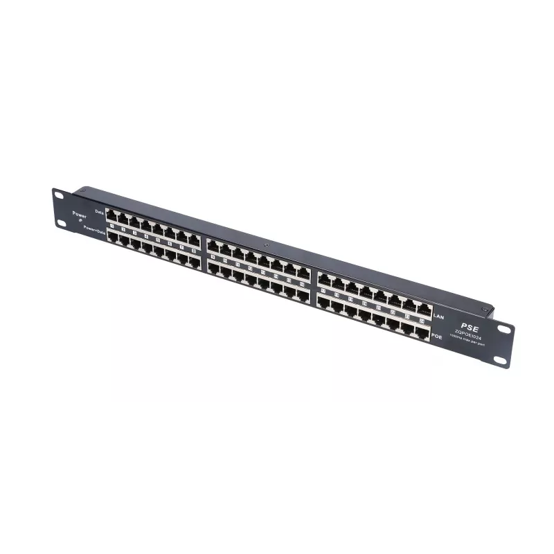 Extralink PoE Injector 24 Portu 24x 100Mb/s RJ45, Rackmount
