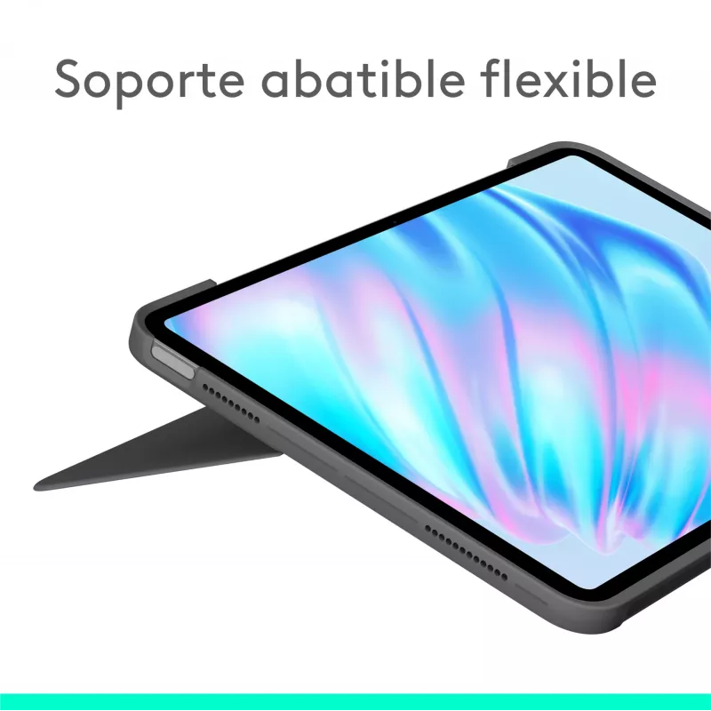 Logitech Combo Touch tastatūras maciņš iPad Air 11 inch (M2) — pelēks