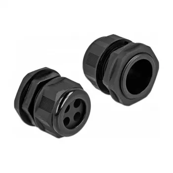 Kabeļa ievads DeLOCK 60383 Melns Plastmasa 2 gab.