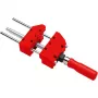 Atsperu skava Bessey S10-ST — atvērums 10 cm, spīles platums 90 mm, sarkana
