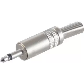 Mono 3.5 mm Jack savienotājs ShiverPeaks 22220510, metāla korpuss, 3.5 mm mono spraudnis