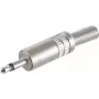 Mono 3.5 mm Jack savienotājs ShiverPeaks 22220510, metāla korpuss, 3.5 mm mono spraudnis