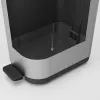 ROTHO Ribo Silver - pedāļu atkritumu spainis – 35l