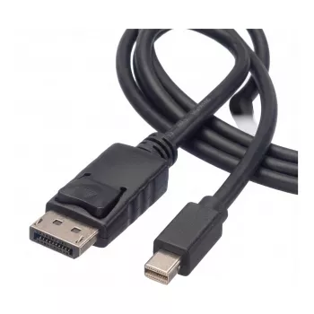 ROLINE DisplayPort kabelis - DisplayPort (vīriešu) - Mini DisplayPort (vīriešu) - 5 m - bloķējams - Melns (11.04.5637)