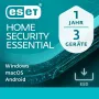 ESET Home Security Essential - 3 Lietotāji, 1 Gads - ESD lejupielāde