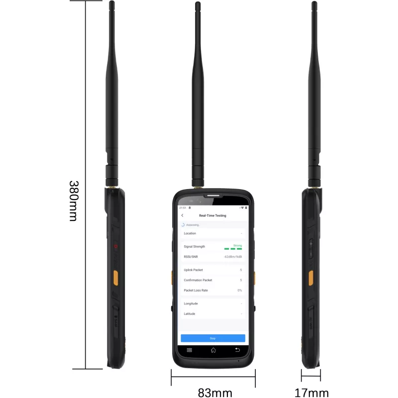 Milesight FT101-868M — LoRaWAN un Wi‑Fi lauka testeris