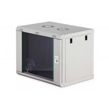 Sienas stiprinājuma 9U skapis DIGITUS Dynamic-N DN-37104, 600x450 mm, IP20, atslēgas slēdzene, neizmontēts
