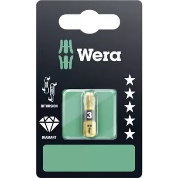 Wera uzgalis PZD3 25mm 1/4 inch sešstūra C6,3 ar dimanta pārklājumu, kartē 1 gab. 855/1 BDC SB
