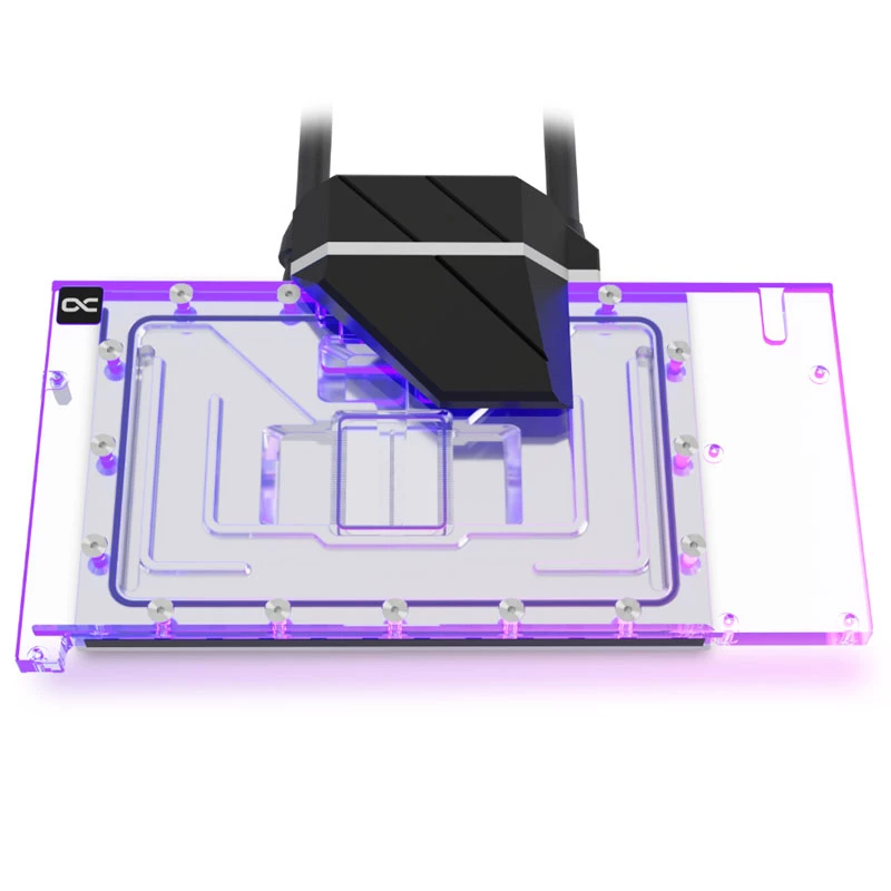 Ūdens bloks Alphacool 14488 Akrils, Misinš, Neilons Melns Caurspīdīgs