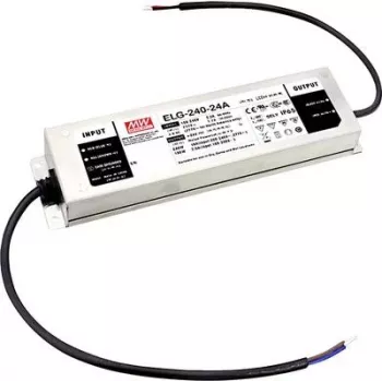 LED barotne MEAN WELL ELG-240-24DA-3Y, 24V 10A 240W ar DALI