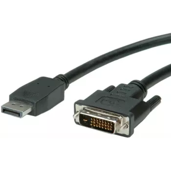 Video kabeļa adapteris VALUE 11.99.5619 1.5m DisplayPort uz DVI Melns