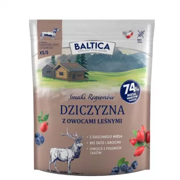 BALTICA regional flavours Small breeds Brieža gaļa ar meža ogām - sausā suņu barība - 1kg