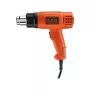 Karstā gaisa pistole Black & Decker KX1650 — 1750 W, līdz 600 °C, gaisa plūsma 570–740 l/min, 2 m kabelis, 600 g
