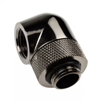 XSPC 90° Adapteris G1/4 collas AG uz G1/4 collas IG, grozāms, melns hroms, 4 gab.