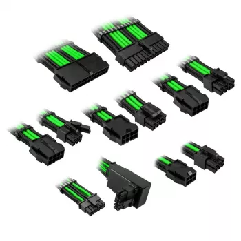 Kabeļa pagarinājuma komplekts Kolink COREPRO-EK-12VT2-GRN 12V 2x6-pin Type 2 Venom Green