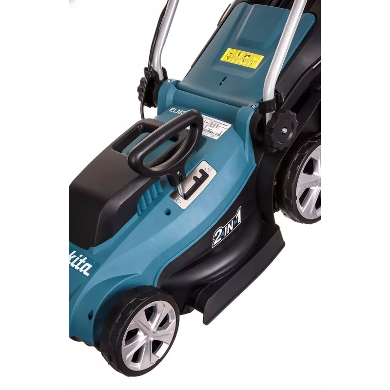 Makita ELM3320 zāles pļāvējs, aizmugures pļāvējs, melns/tirkīzs, AC