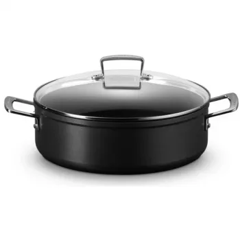 Le Creuset Toughened Non-Stick sauteuse ar stikla vāku 28 cm