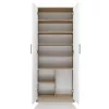 Dokumentu skapis OLIV 2D 74x35x180 cm, sonomas ozols/balts
