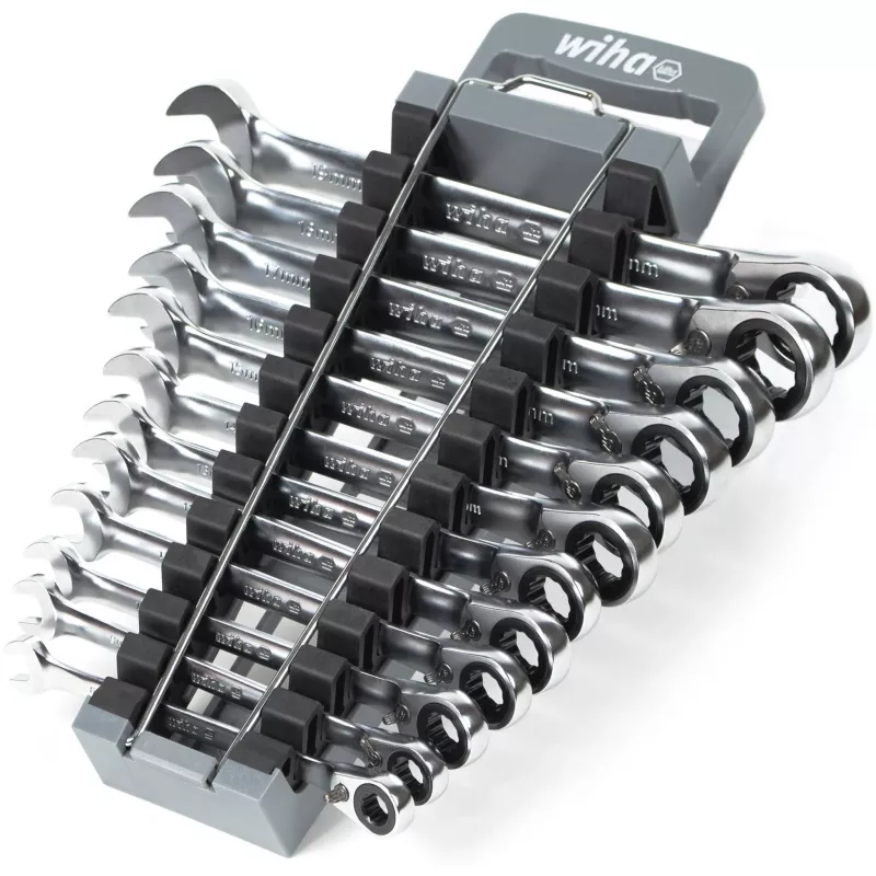 Wiha 44661 12-daļīgs reversīvu uzgriežņu atslēgu komplekts, SW 8–19 mm