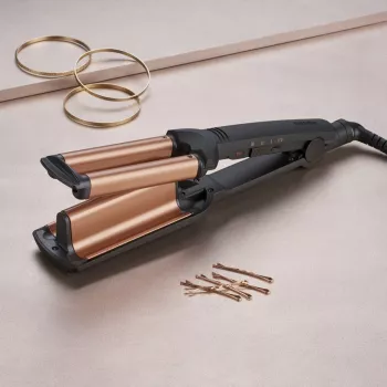 BaByliss Deep Waves lokšķēres, silti melna, oranža, 98.4 cm (2.5 m)