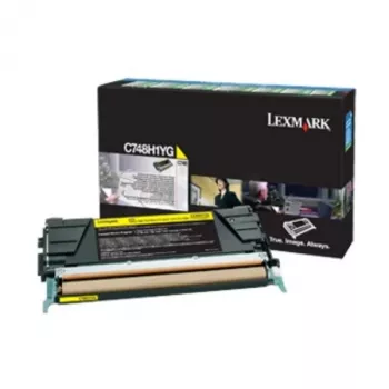 Toneru kasetne Lexmark C748 Dzeltena 10 000 lpp