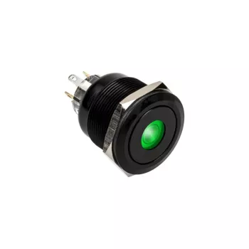 DimasTech Vandalismustaster 25mm Blackline Dot RGB (PD224) – vandalizēta izturīga spiedpoga
