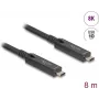 DeLOCK USB 3.2 Gen 2 aktīvais optiskais kabelis USB-C 8m melns 84256