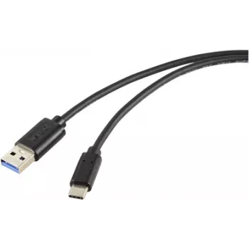 Renkforce RF-5720404 USB kabelis melns