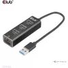 USB Hubs CLUB3D USB 3.2 Gen1 Type-A 3 Porti ar Gigabit Ethernet