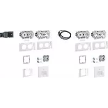 Hager komplekts 2 darbstacijām ar 3 GAPSET2Std + USB lādētājs 15W 2xRJ45 Cat