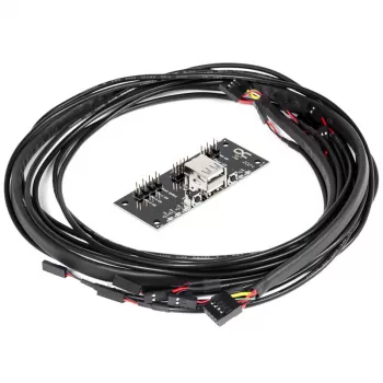 Iekšējais strāvas kabelis Alphacool 25054 80 cm taisni savienotāji