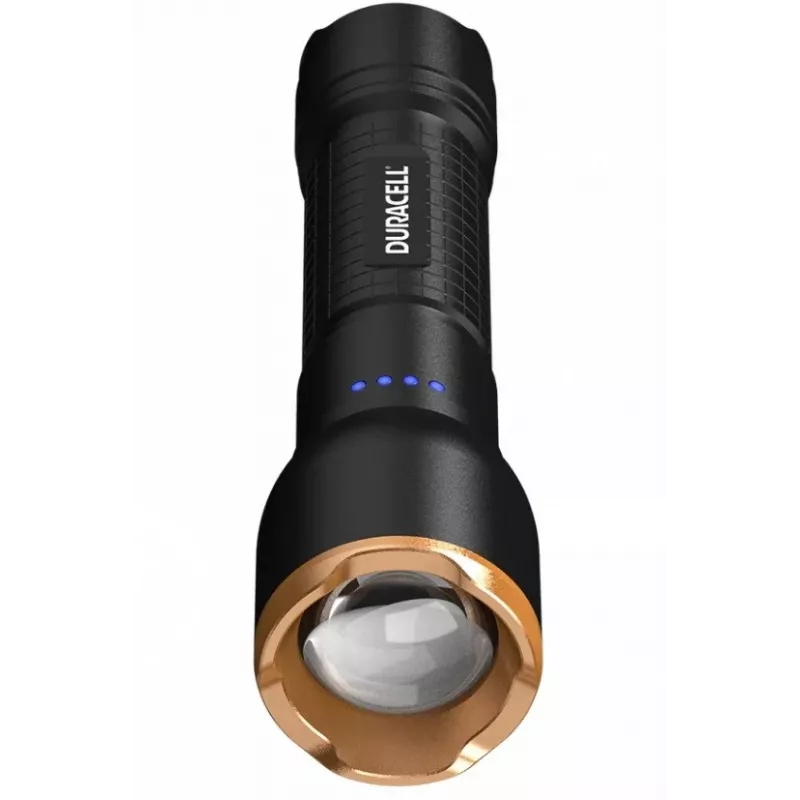 Lukturis Duracell DF2500R — melns, uzlādējams rokas lukturis