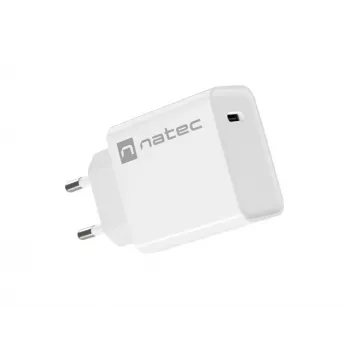 Ātrs lādētājs USB-C NATEC RIBERA 12V 20W Quick Charge 3.0 Balts