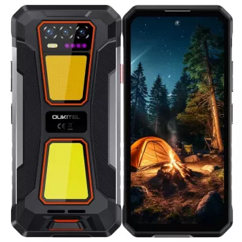 Viedtālrunis OukiTel WP58 Pro 5G — 6,7 collu ekrāns, 8GB RAM, 512GB atmiņa, 10000mAh akumulators, Oranžs